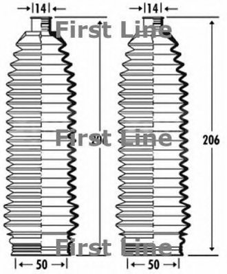 FIRST LINE FSG3385 Bellow, steering